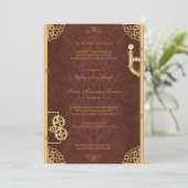 Steampunk Grande Invitation rectangulaire (Debout devant)