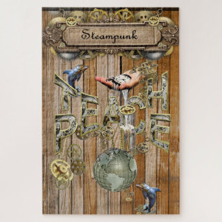 Steampunk Graphic Element Collecties op hout Legpuzzel
