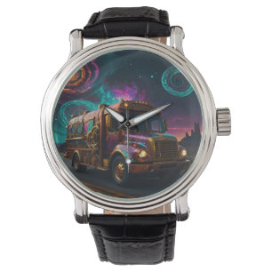 Steampunk Gravity Engine Bus Horloge