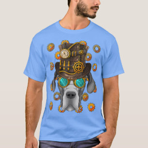 Steampunk Great Dane Medieval Victoriaans Steam Po T-shirt
