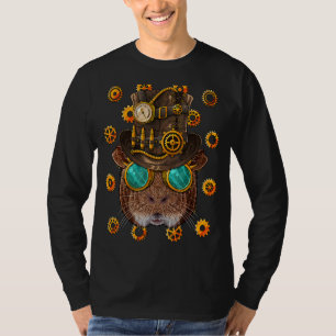 Steampunk Guinea Pig Medieval Victoriaans Steam Po T-shirt