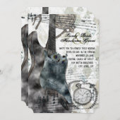 Steampunk Guitar Time Music Faire-part de mariage (Devant / Derrière)