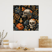 Steampunk Halloween Art Poster (Cuisine)
