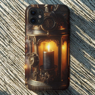 Steampunk Halloween Black Lantern iPhone 11 Hoesje