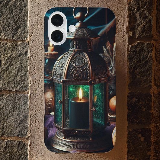 Steampunk Halloween Clockwork Black Lantern Case-Mate iPhone Case