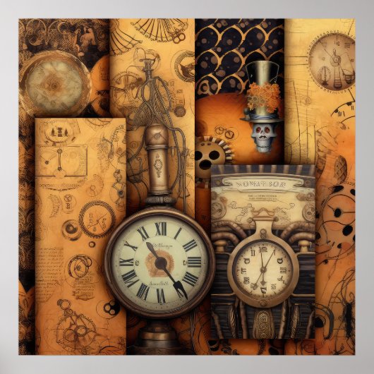 Steampunk Halloween Poster (Voorkant)