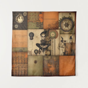Steampunk Halloween Tapestry Wandkleed