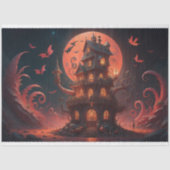 Steampunk Halloween Under the Red Moon Tissuepapier (Voorkant)