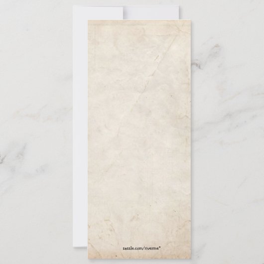 Steampunk Halloween Verjaardagsfeestje voor vrijge Kaart (Achterkant)