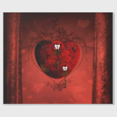 Steampunk hart cadeaupapier (Vlak)