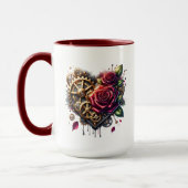 Steampunk Hart en Rozen | Bruidsmeisje Mok (Links)