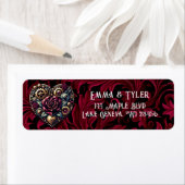 Steampunk Hart en Rozen Etiket (Insitu)