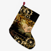 Steampunk hart grote kerstsok (Voorkant (Hangend))