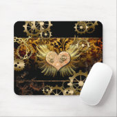 Steampunk hart muismat (Met muis)
