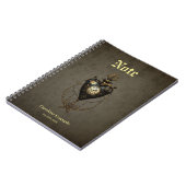 Steampunk hart, notitieboek (Linkerzijde)