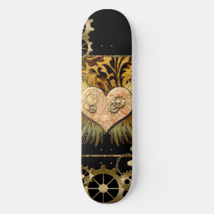 Steampunk hart skateboard