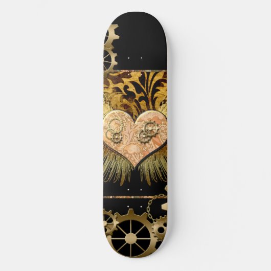 Steampunk hart skateboard (Voorkant)