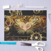 Steampunk hart tissuepapier (Craft)