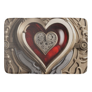 Steampunk Heart - Intrinsieke mechanische liefde Badmat