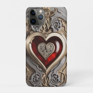 Steampunk Heart - Intrinsieke mechanische liefde iPhone 11 Pro Hoesje