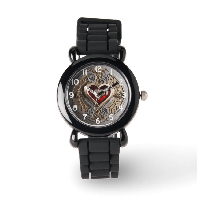 Steampunk Heart - Intrinsieke mechanische liefde Horloge (Voorkant)