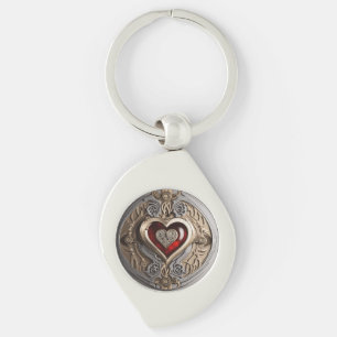 Steampunk Heart - Intrinsieke mechanische liefde Sleutelhanger