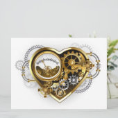 Steampunk Heart met een manometer (Staand voorkant)
