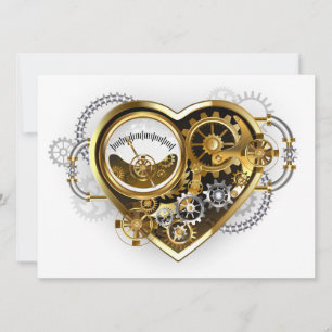 Steampunk Heart met een manometer Aankondiging