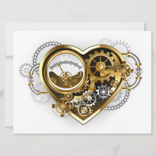Steampunk Heart met een manometer Aankondiging