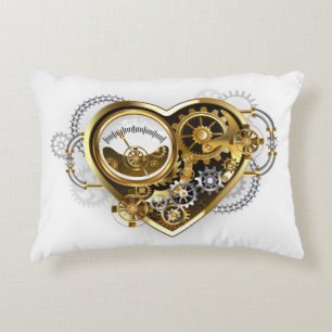 Steampunk Heart met een manometer Accent Kussen