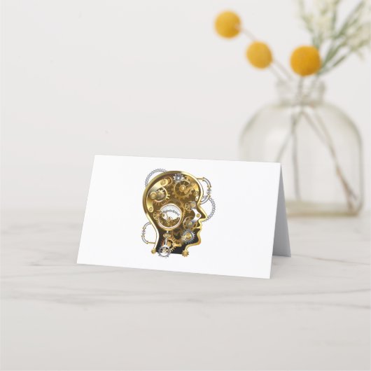 Steampunk Heart met een manometer Afsprakenkaart (Achterkant)