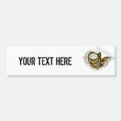 Steampunk Heart met een manometer Bumpersticker (Voorkant)