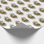 Steampunk Heart met een manometer Cadeaupapier (Hoek)