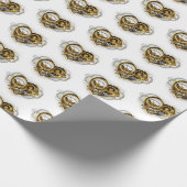 Steampunk Heart met een manometer Cadeaupapier (Hoek)