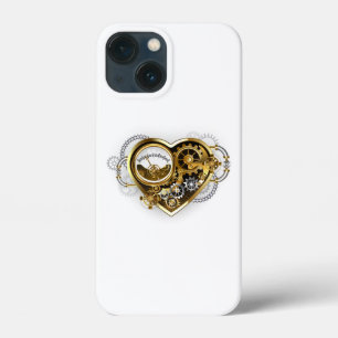 Steampunk Heart met een manometer iPhone 13 Mini Hoesje