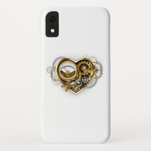 Steampunk Heart met een manometer iPhone XR Hoesje