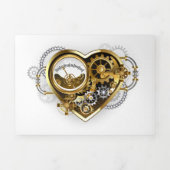 Steampunk Heart met een manometer Drieluik Programma (Cover)