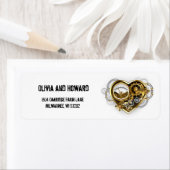 Steampunk Heart met een manometer Etiket (Insitu)