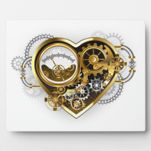 Steampunk Heart met een manometer Fotoplaat