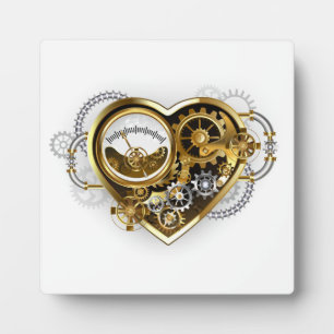 Steampunk Heart met een manometer Fotoplaat