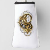 Steampunk Heart met een manometer Golfheadcover (Draai 90)