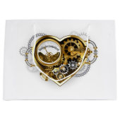 Steampunk Heart met een manometer Groot Cadeauzakje (Voorkant)