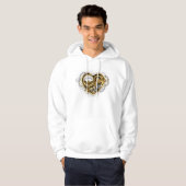 Steampunk Heart met een manometer Hoodie (Voorkant volledig)