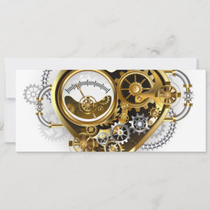 Steampunk Heart met een manometer Kaart