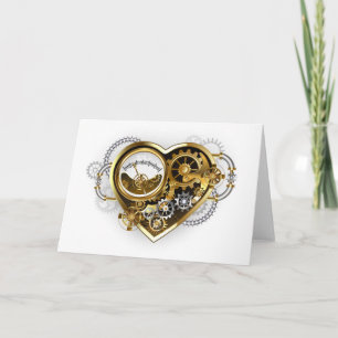 Steampunk Heart met een manometer Kaart