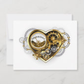 Steampunk Heart met een manometer Kaart (Voorkant)