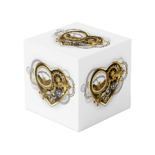 Steampunk Heart met een manometer Kubus