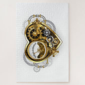 Steampunk Heart met een manometer Legpuzzel (Verticaal)