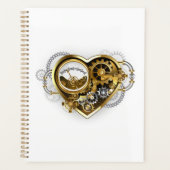 Steampunk Heart met een manometer Planner (Voorkant)