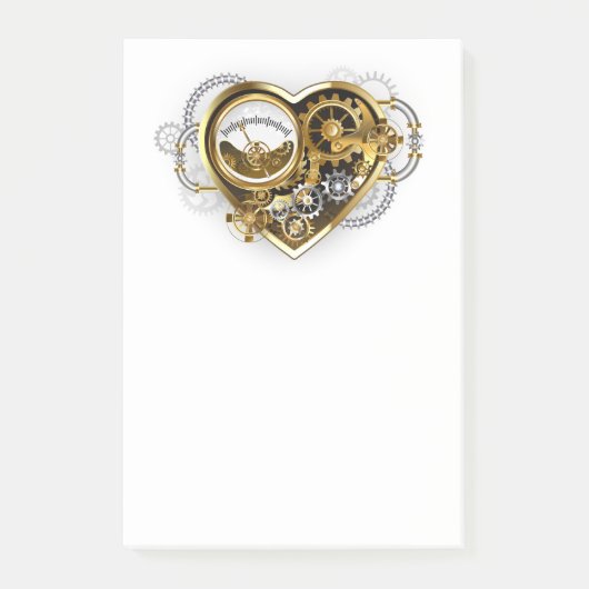 Steampunk Heart met een manometer Post-it® Notes (Voorkant)
